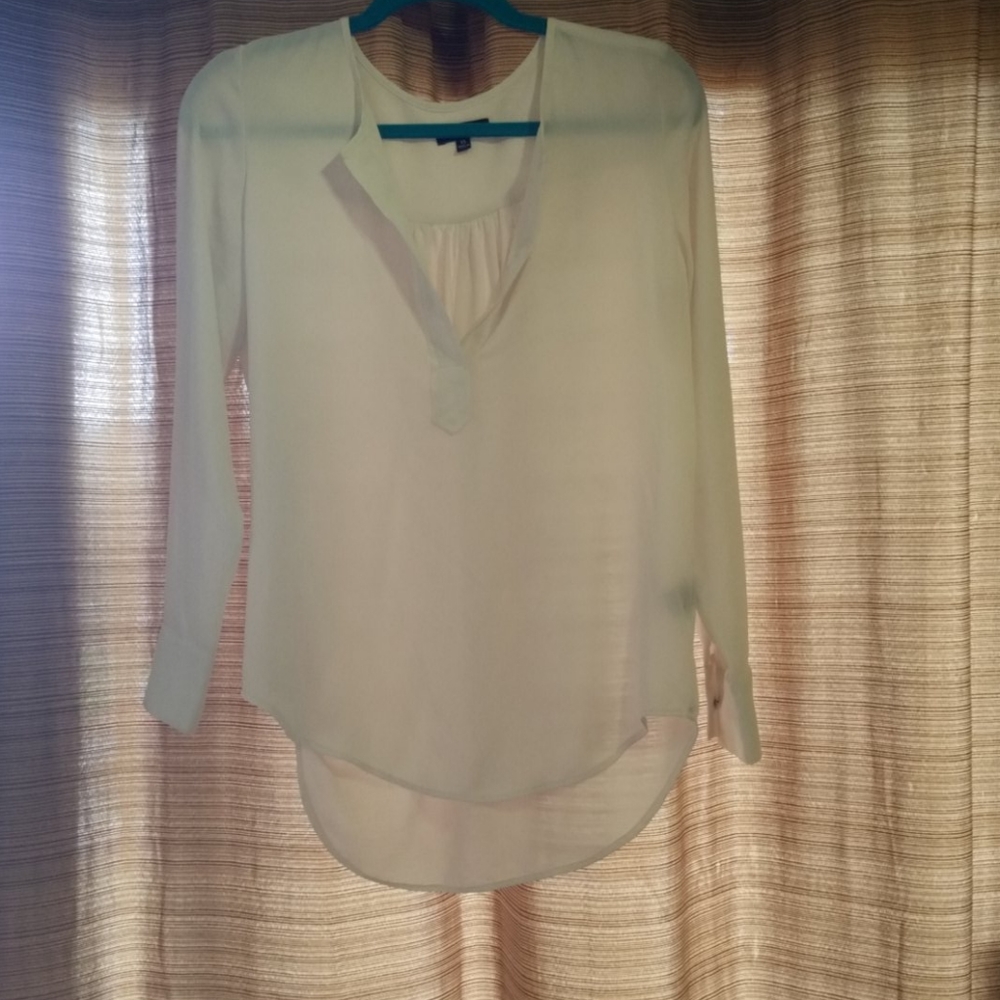 White sheer shirt
